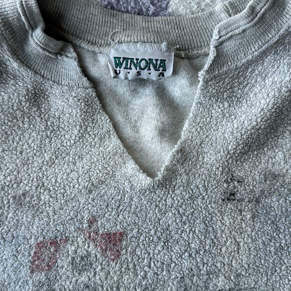 Vintage Nubble Light oversized crew - Picture 2 of 2